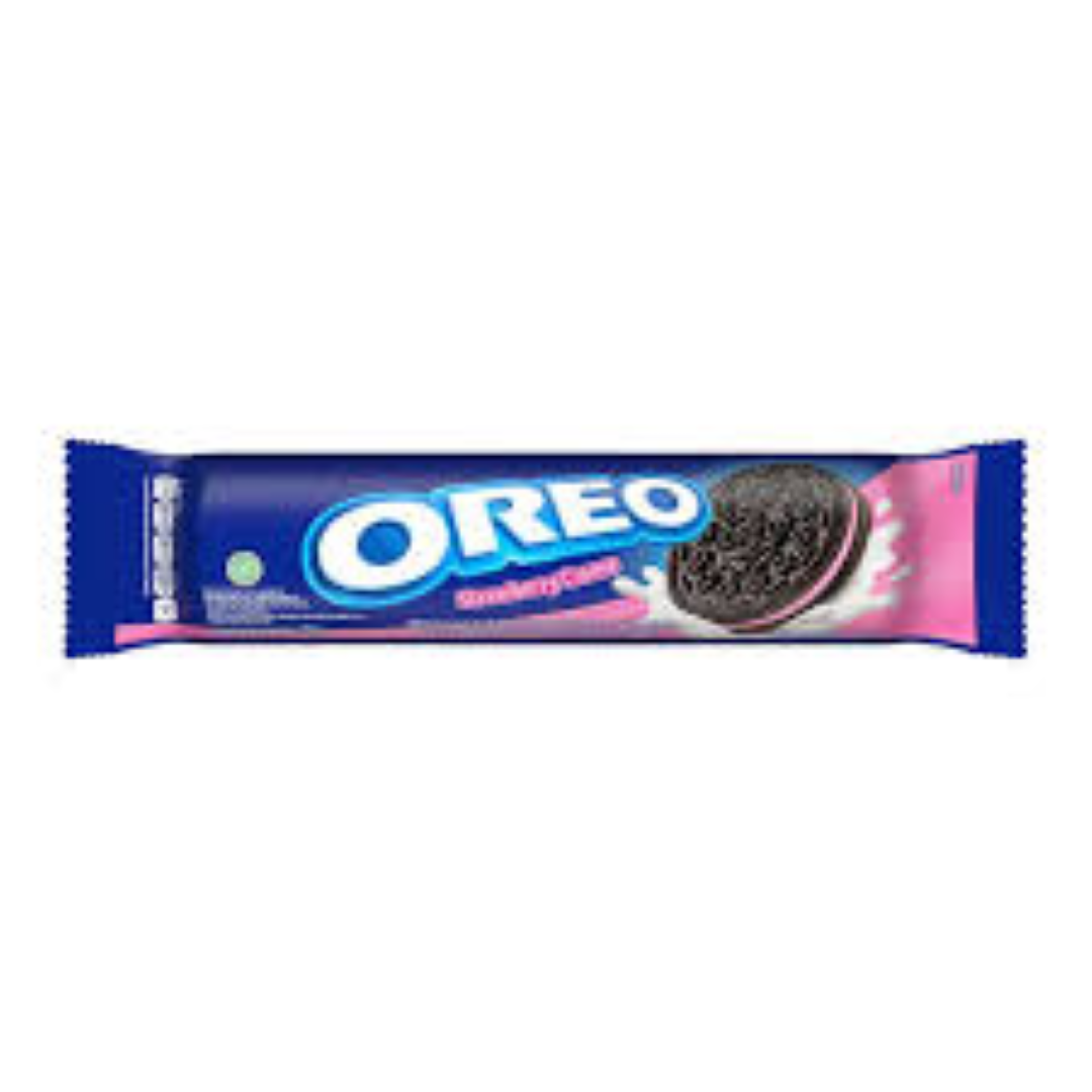 OREO STRAWBERRY CREAM SANDWICH COOKIES 119.6G